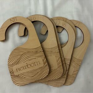 Wooden Closet Dividers for Baby Clothes